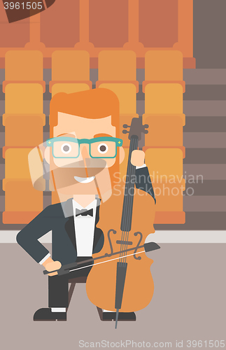 Image of Man playing cello.