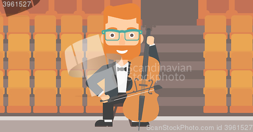 Image of Man playing cello.