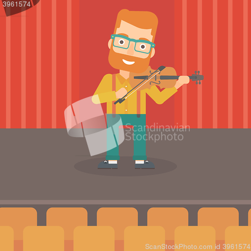 Image of Man playing violin.