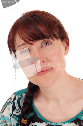 Image of Portrait of lovely woman.