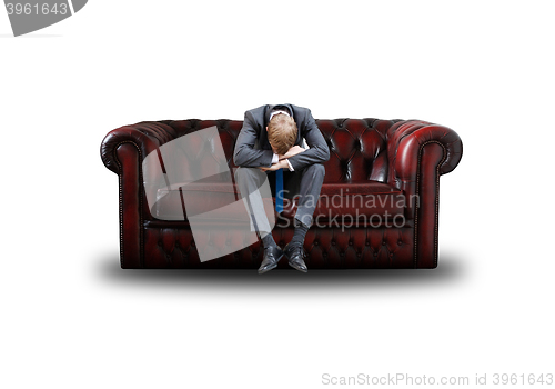 Image of Depressed businessman