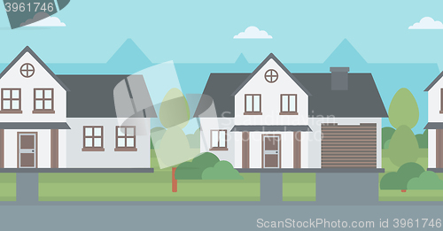 Image of Background of suburban houses.