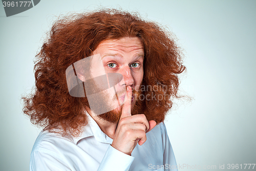 Image of The young man looking at camera