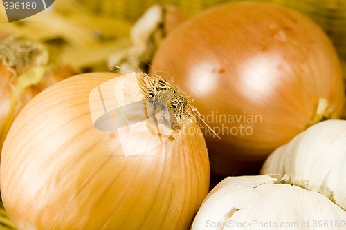 Image of onions and garlics