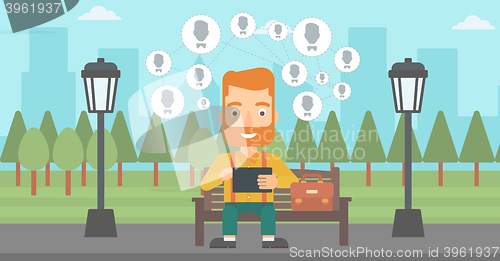 Image of Social media network.