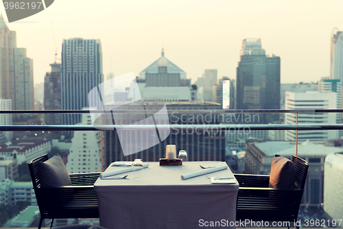 Image of restaurant lounge at hotel in bangkok city