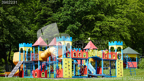 Image of Playground equipment in the park