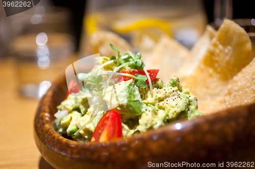 Image of avocado and shrimps salad 