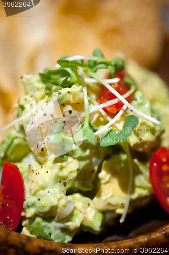 Image of avocado and shrimps salad 