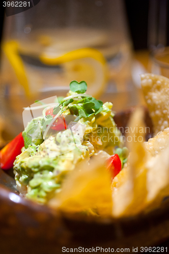 Image of avocado and shrimps salad 
