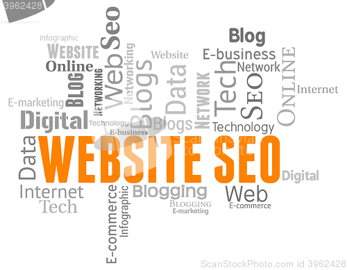 Image of Website Seo Represents Search Engine And Internet