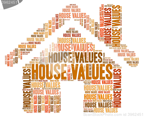 Image of House Values Represents Selling Price And Charge