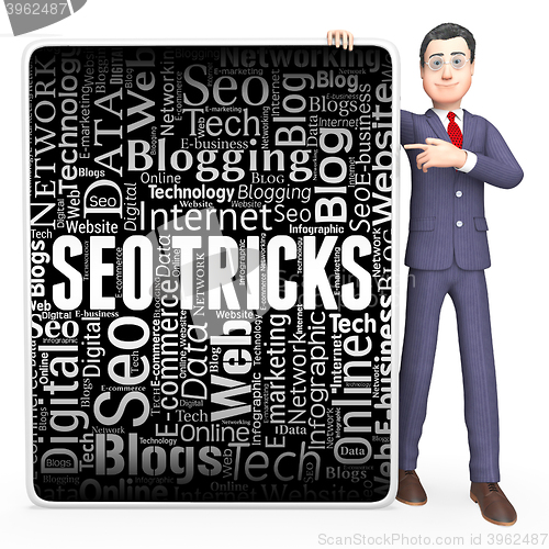 Image of Seo Tricks Shows Search Engine And Board