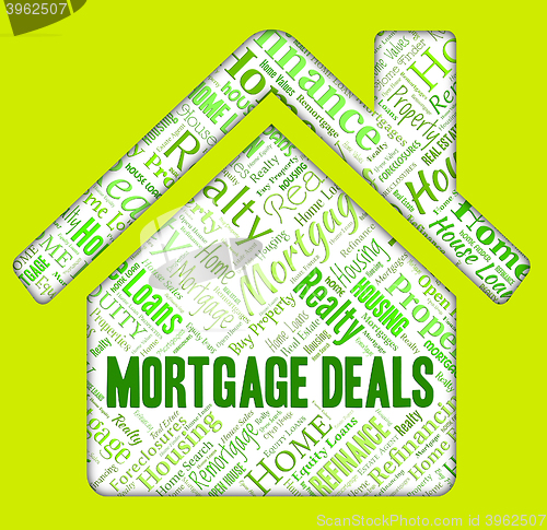 Image of Mortgage Deals Shows Real Estate And Bargains
