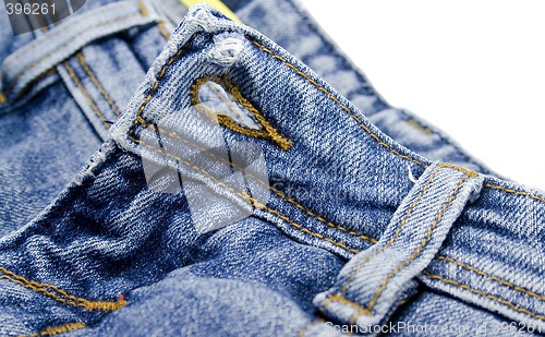 Image of blue jeans details