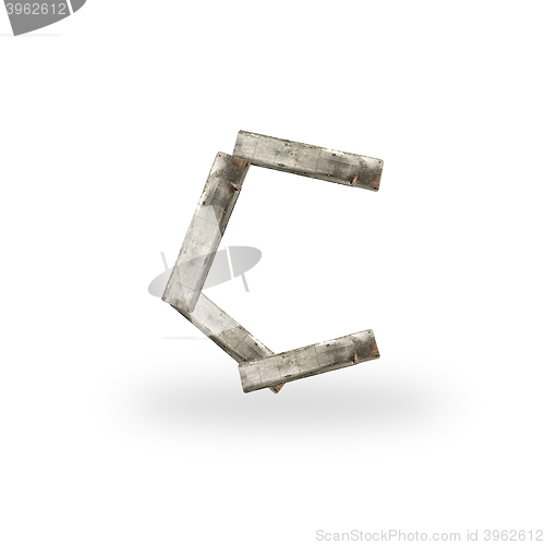 Image of Wooden letter C