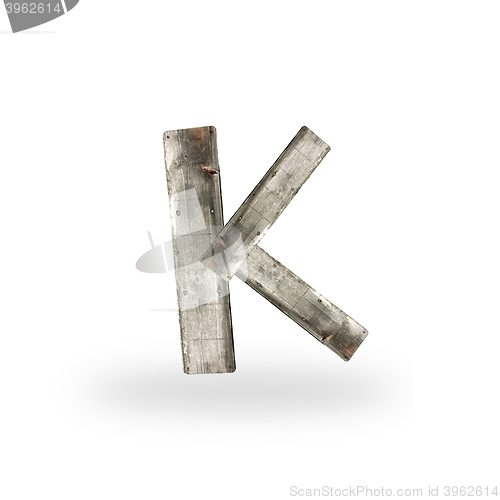 Image of Wooden letter K