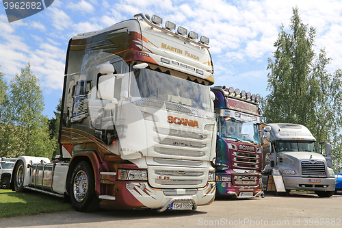 Image of Super Scania Trucks of Martin Pakos in a Show