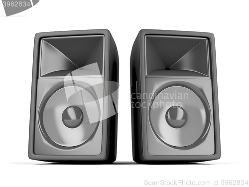 Image of Two big loudspeakers