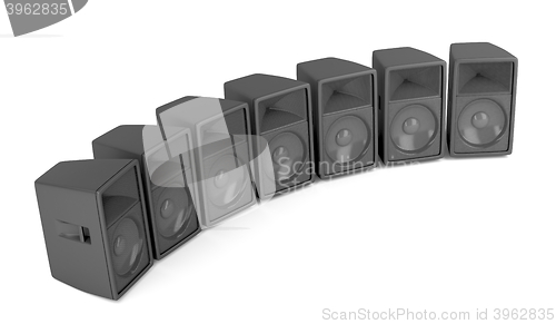 Image of Row of speakers