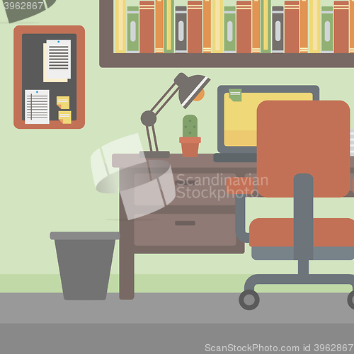 Image of Background of office workplace.