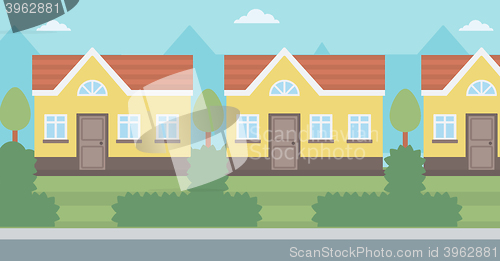 Image of Background of suburban house.