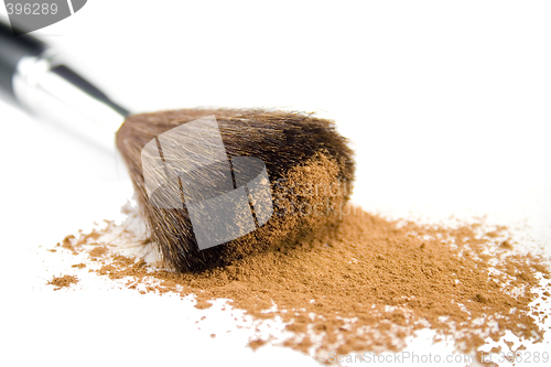 Image of brush and powder