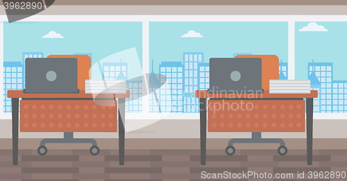 Image of Background of office with city view.