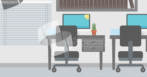 Image of Background of office workplace.