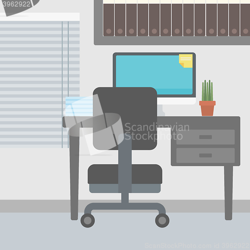 Image of Background of office workplace.