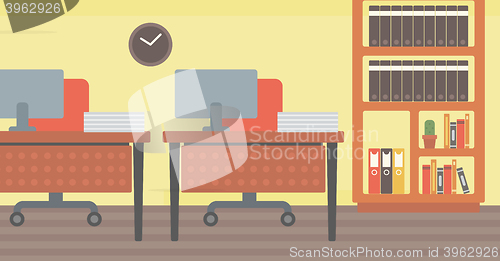 Image of Background of office workplace.