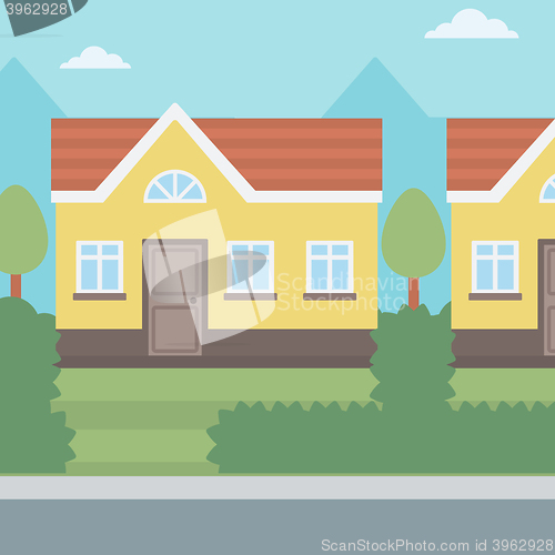 Image of Background of suburban house.