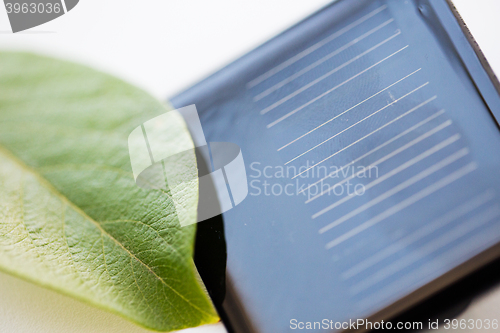 Image of close up of solar battery or cell