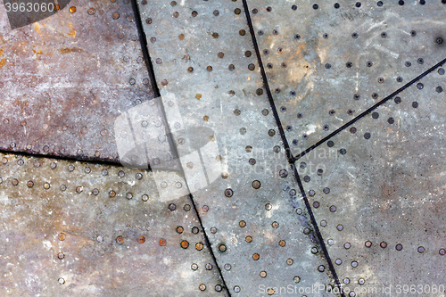 Image of Piece of aircraft grunge metal background