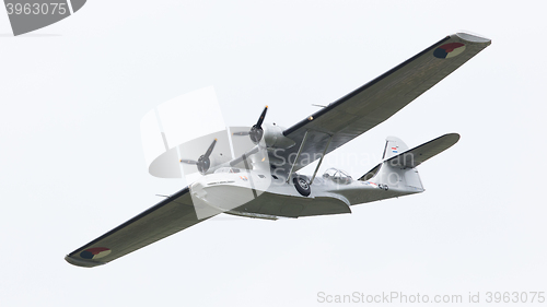 Image of LEEUWARDEN, NETHERLANDS - JUNE 10: Consolidated PBY Catalina in 