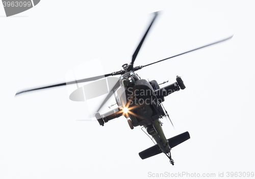 Image of LEEUWARDEN, THE NETHERLANDS - JUN 11, 2016: Boeing AH-64 Apache 