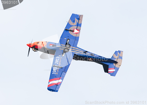 Image of LEEUWARDEN, THE NETHERLANDS - JUNE 10, 2016: Austian PC-7 Pilatu