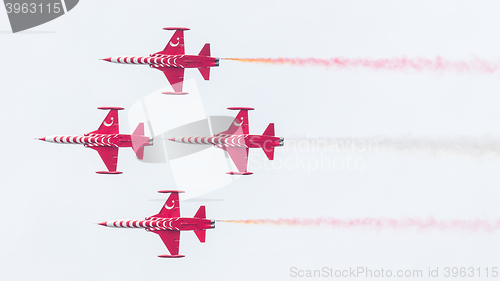 Image of LEEUWARDEN, THE NETHERLANDS - JUNE 10, 2016: Turkish Air Force D