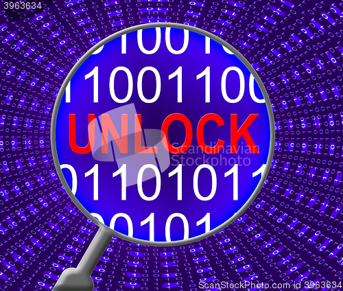 Image of Unlock Computer Shows Unblock Accessibility And Processor