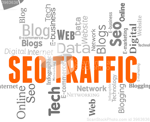 Image of Seo Traffic Shows Search Engines And Internet