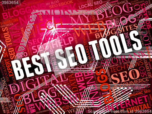 Image of Best Seo Tools Shows Search Engines And App