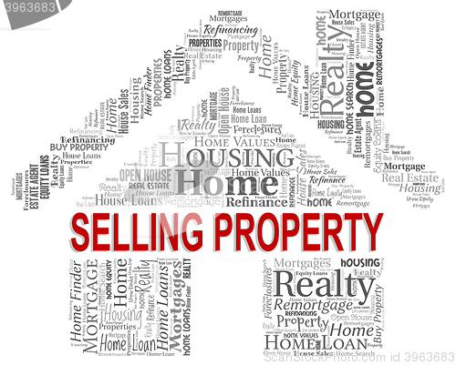 Image of Selling Property Represents Market House And Promotions