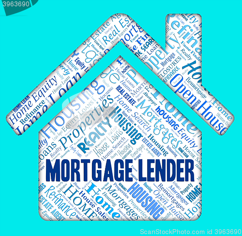 Image of Mortgage Lender Shows Finance Financial And Loan