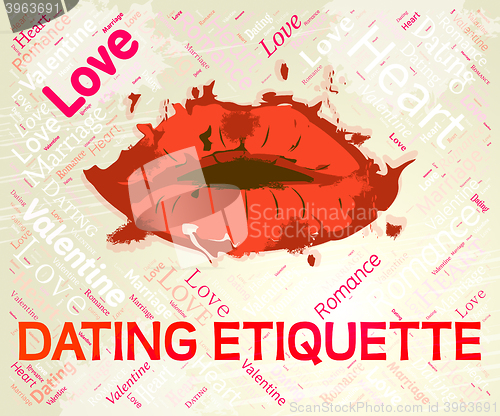 Image of Dating Etiquette Shows Ethics Sweethearts And Relationship