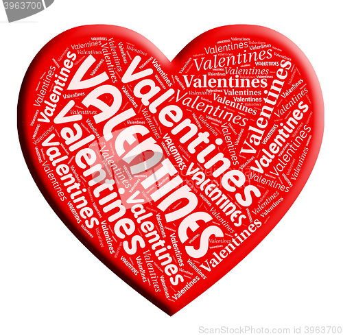 Image of Valentines Heart Shows Celebration Loving And Passionate