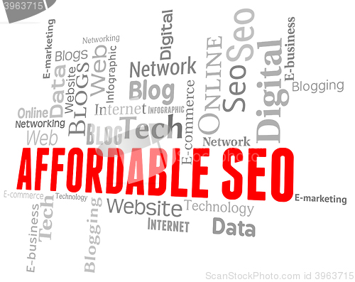 Image of Affordable Seo Shows Cut Price And Budget