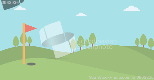 Image of Background of golf field.