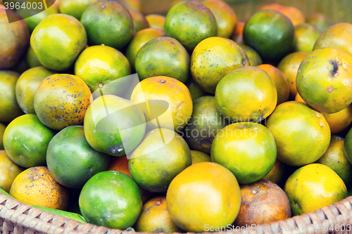 Image of mandarins at asian street market