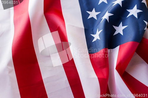 Image of close up of american flag