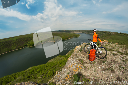 Image of Traveling by bike on a sunny day.